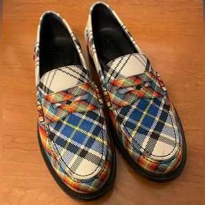 Burberry Plaid Tartan Loafers